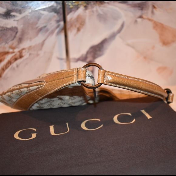 Gucci Leather/Canvas Hobo Bag - Picture 5 of 13